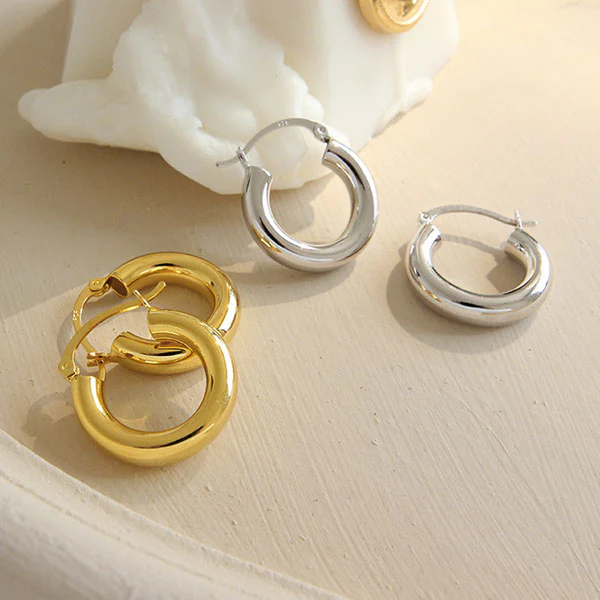 Kylie S925Silver Hoop Earrings - Image 3