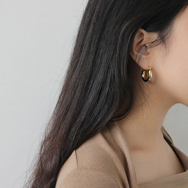 Kylie S925Silver Hoop Earrings - Image 4