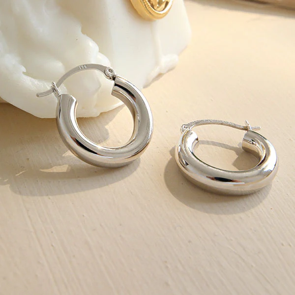 Kylie S925Silver Hoop Earrings - Image 6