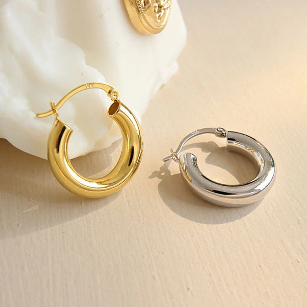 Kylie S925Silver Hoop Earrings - Image 8