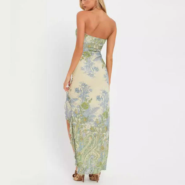 Lana Floral Strapless Maxi Dress - Image 4