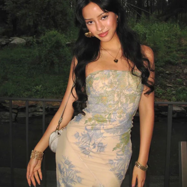 Lana Floral Strapless Maxi Dress - Image 5