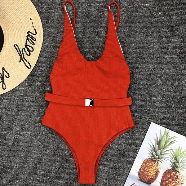 Leigh Belted Swimsuit - Image 11