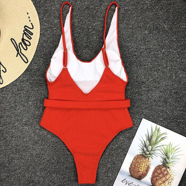Leigh Belted Swimsuit - Image 12