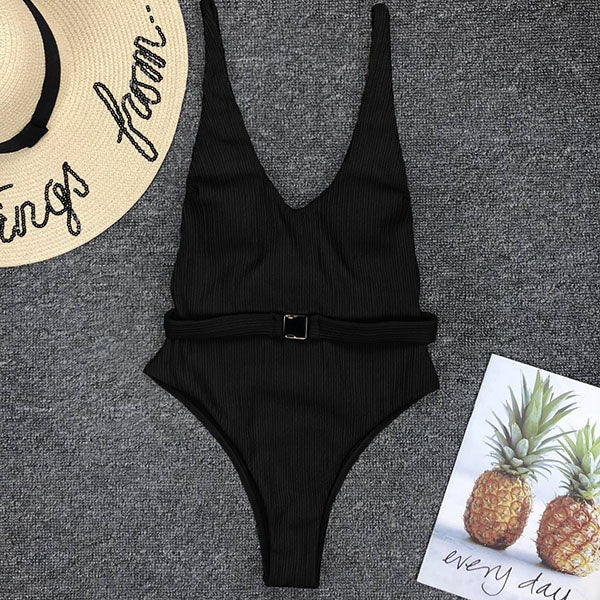 Leigh Belted Swimsuit - Image 16