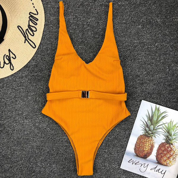 Leigh Belted Swimsuit - Image 18