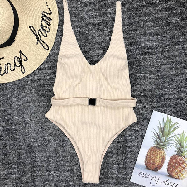 Leigh Belted Swimsuit - Image 19
