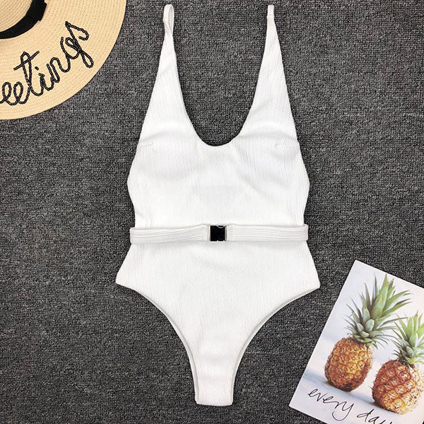 Leigh Belted Swimsuit - Image 6