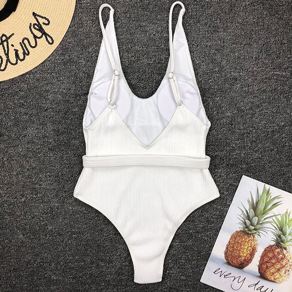 Leigh Belted Swimsuit - Image 7
