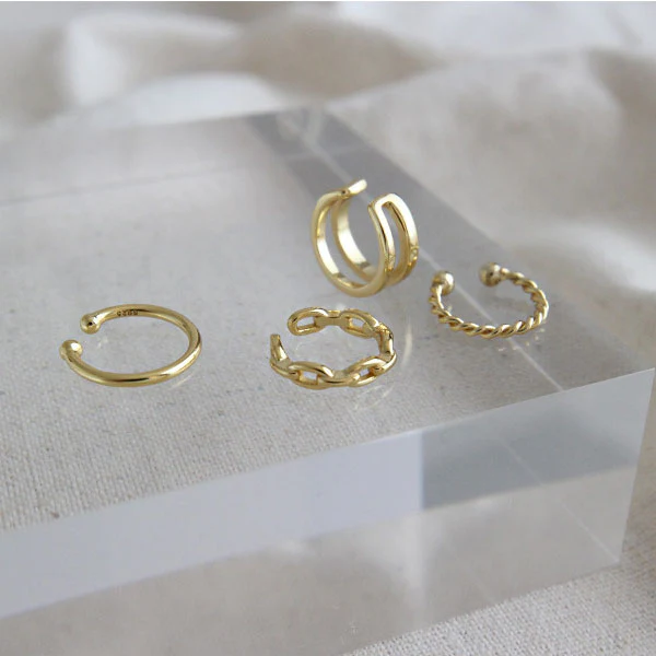 Lina Ear Cuffs Earring Set - Image 2