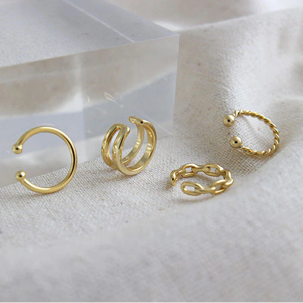 Lina Ear Cuffs Earring Set - Image 4