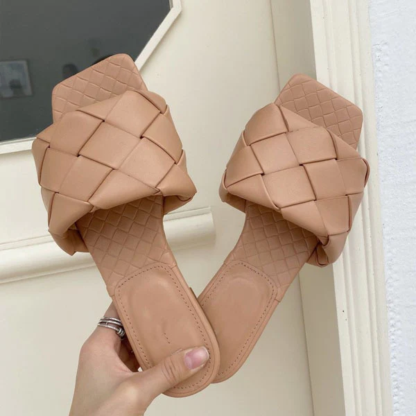 Loran Quilt Square Toe Slide Sandals - Image 8