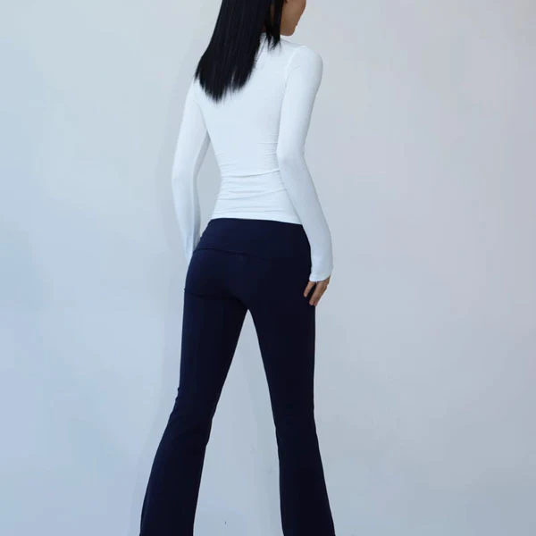 Lucia Long Sleeve Crew Neck Basic Top - Image 3
