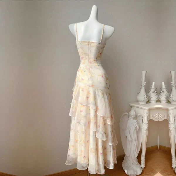 Lunaria Flora Celestial Tiered Ruffles Maxi Dress - Image 10