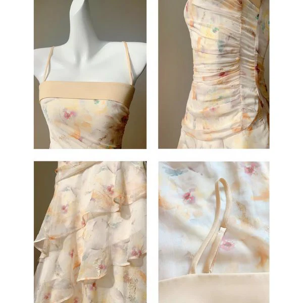 Lunaria Flora Celestial Tiered Ruffles Maxi Dress - Image 11