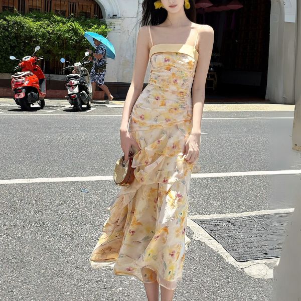 Lunaria Flora Celestial Tiered Ruffles Maxi Dress - Image 6