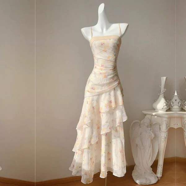 Lunaria Flora Celestial Tiered Ruffles Maxi Dress - Image 9