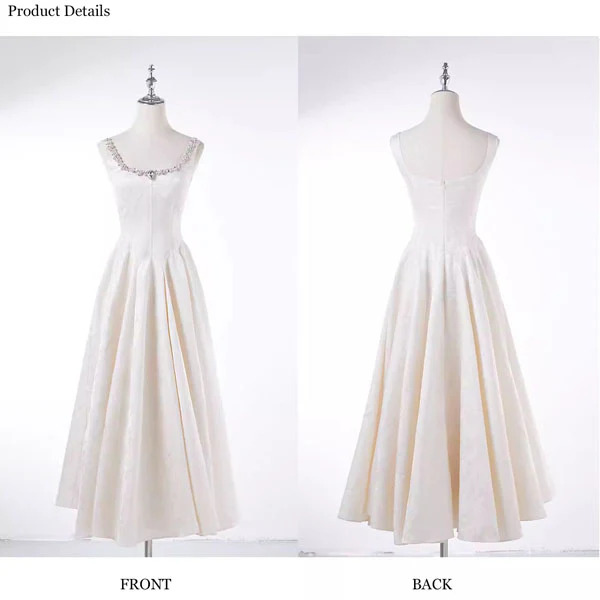 Mabelline Ivory Crystal-Embellished Jacquard Evening Dress - Image 10