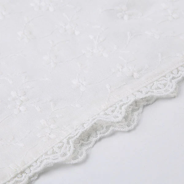 Maddie White Lace Embroidery Sleeveless Top - Image 8