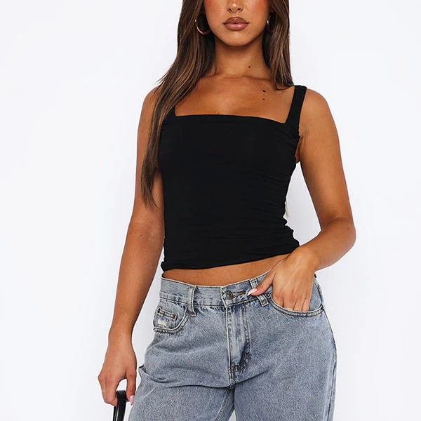 Madeline Ruched Front Tank Strap Top - Image 11