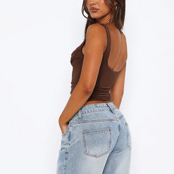Madeline Ruched Front Tank Strap Top - Image 16