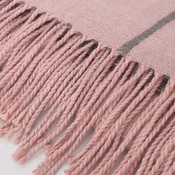 Maggie Plaid Tassel Shawl - Image 9