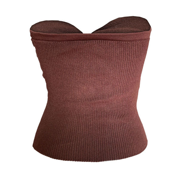 Maggie Twist Front Knit Tube Top - Image 7