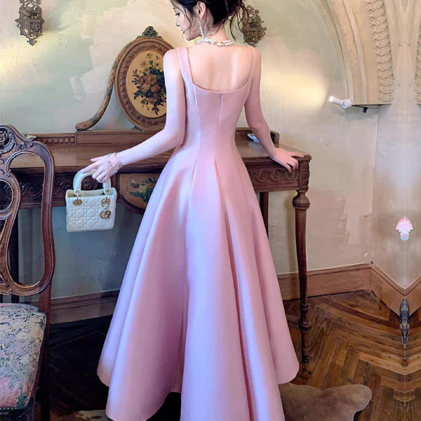 Maribelle Vintage-Inspired Blush Pink Princess A-Line Dress - Image 2