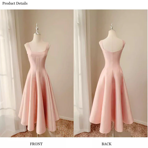 Maribelle Vintage-Inspired Blush Pink Princess A-Line Dress - Image 8