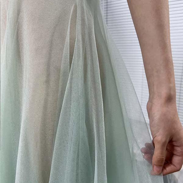 Marissa Tulle Mint Mesh Princess Dress - Image 7