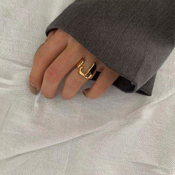 Melina Minimalist Name Initial Ring - Image 5