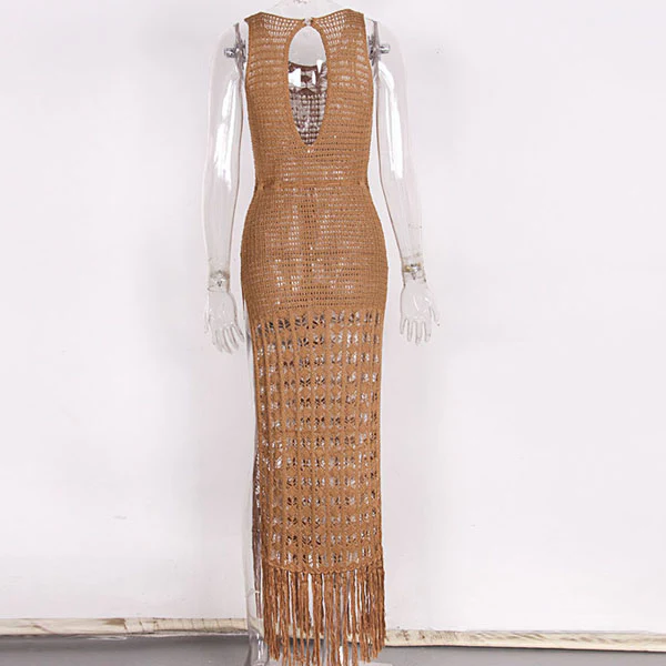 Melodie Sleeveless Crochet Maxi Swim Cover Up - Image 13
