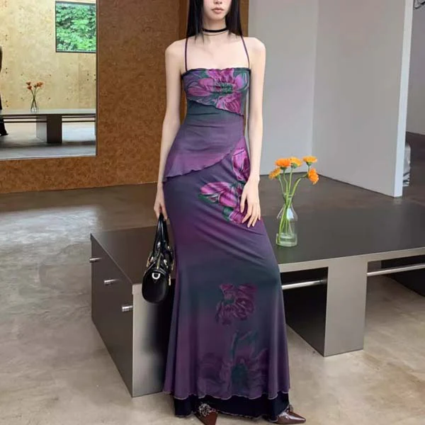 Merinda Floral Mermaid Maxi Dress - Image 6