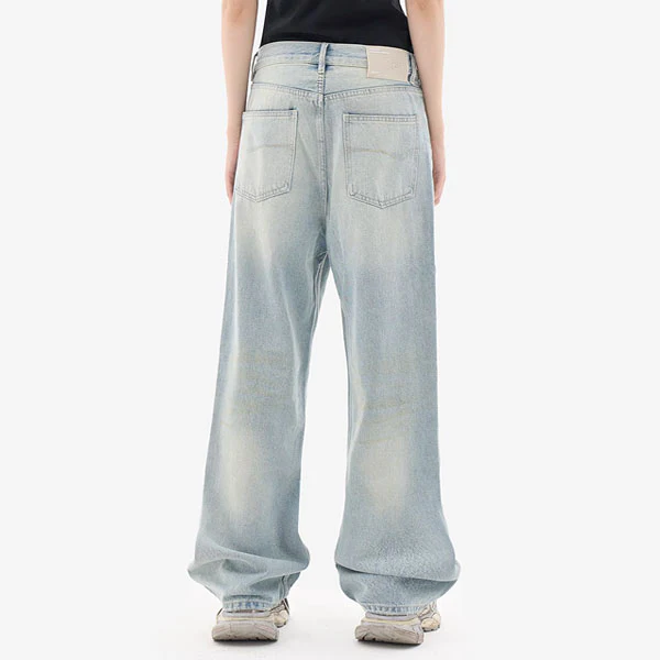 Mia Light Wash Denim Low Rise Jeans - Image 3