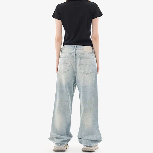Mia Light Wash Denim Low Rise Jeans - Image 6