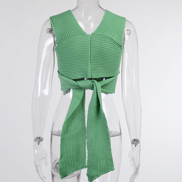 Mira Multi Way Wrap Knit Top - Image 13