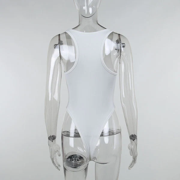 Miranda Ribbed Racer Back Bodysuit - Image 4