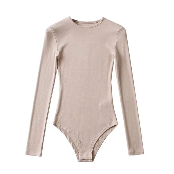 Miri Ribbed Long Sleeve Crew Neck Bodysuit - Image 5