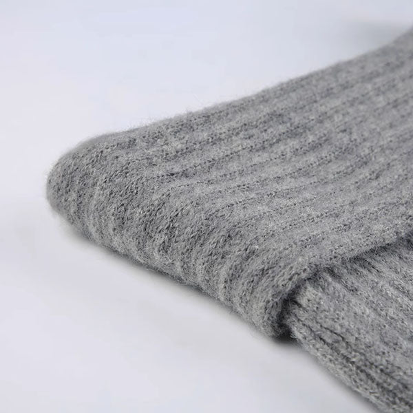 Molly Grey Low Waist Knit Long Skirt - Image 7