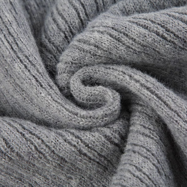 Molly Grey Low Waist Knit Long Skirt - Image 8