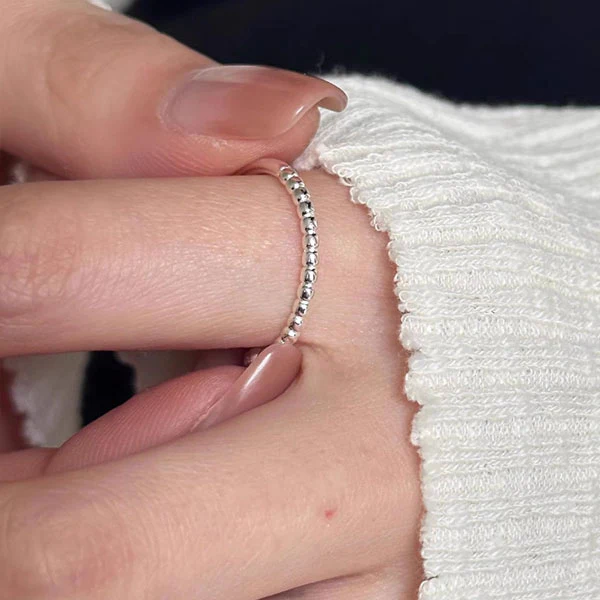 Monique Sterling Silver Classic Open Ring - Image 3