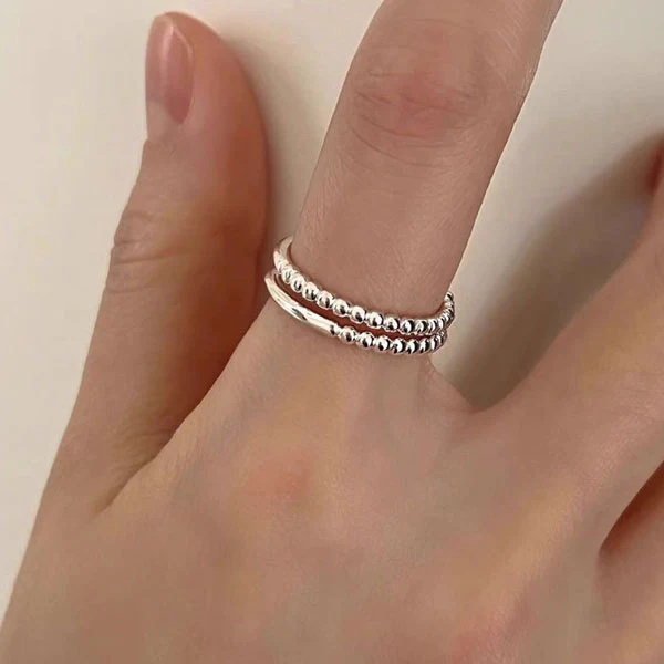 Monique Sterling Silver Classic Open Ring - Image 6