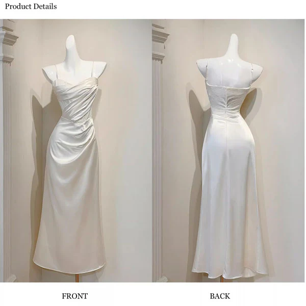 Natalia Elegant Draped Corset with Lace Detail Evening Dress - Image 7