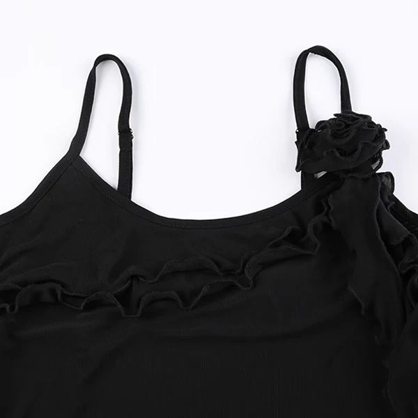 Natasha Double Layer Romantic Cami Tank Top - Image 6