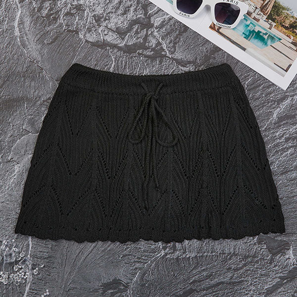 Noelle Light Knit Swim Cover-Up Skirt - Image 5