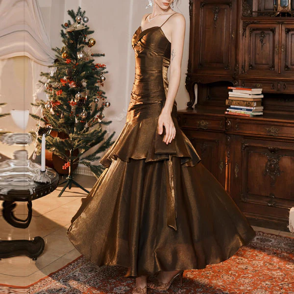 Pamela Enchanting Ruffled Tiered Maxi Dress - Image 35
