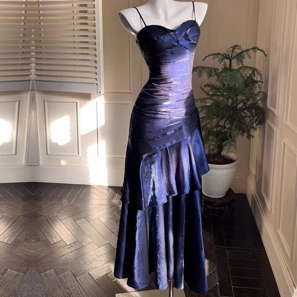 Pamela Royal Blue Enchanting Ruffled Tiered Maxi Dress - Image 8