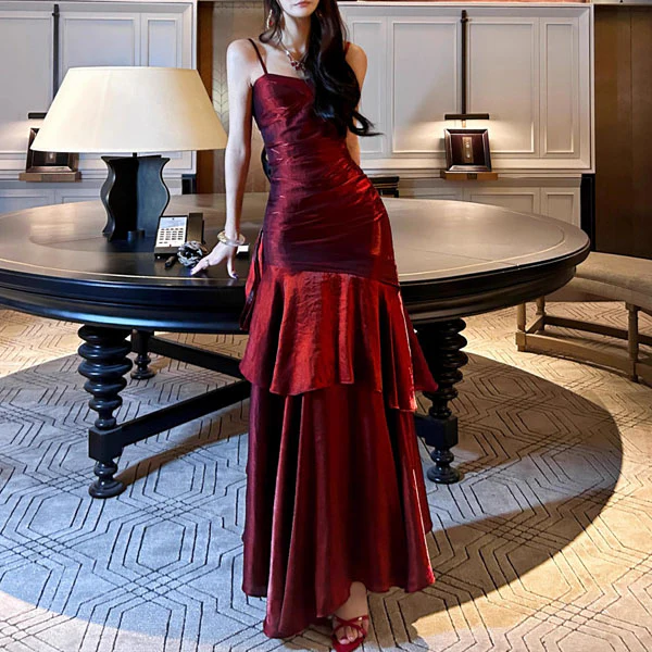 Pamela Enchanting Ruffled Tiered Maxi Dress - Image 17