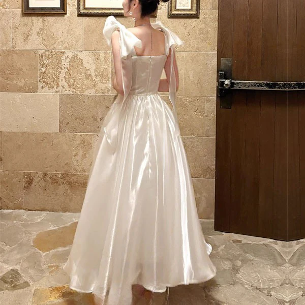 Pearline Elegant Lluminous Square Neckline Evening Dress - Image 2