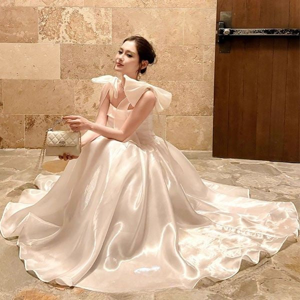 Pearline Elegant Lluminous Square Neckline Evening Dress - Image 4